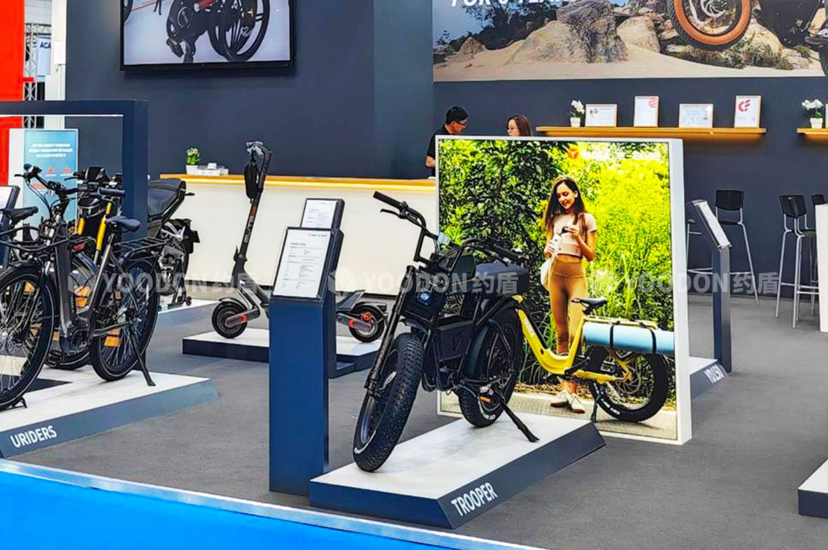 約盾展覽—簡約時尚國際范 | 助力雅迪亮相2023德國法蘭克福EUROBIKE！